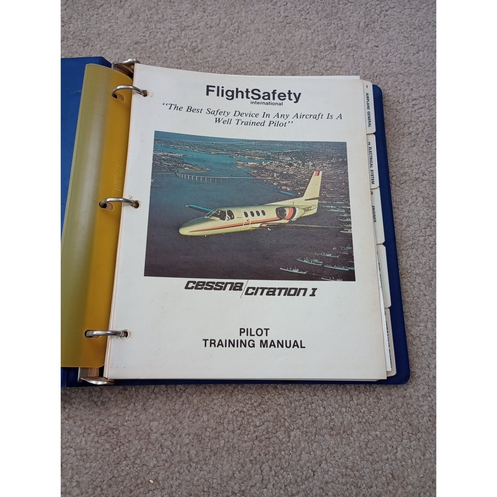 Cessna‎ Citation I Pilot Training Manual, Vol. 1, Operational Information 1983 - Picture 3 of 16